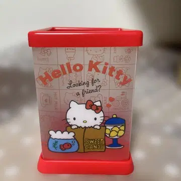 헬로키티 플라스틱 펜꽂이