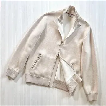 브루넬로쿠치넬리 캐시미어 혼방 니트 블루종