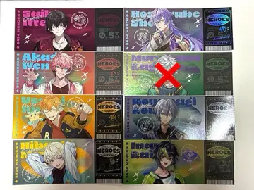 HEROES Half Anniversary 홀로그램 티켓풍 카드
