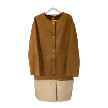 ZARA 자라 브라운 아래 복슬복슬 코트