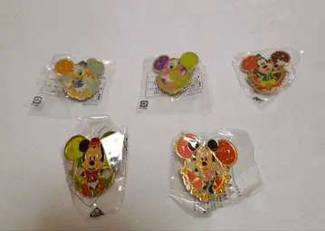 디즈니 핀 배지 5개 세트