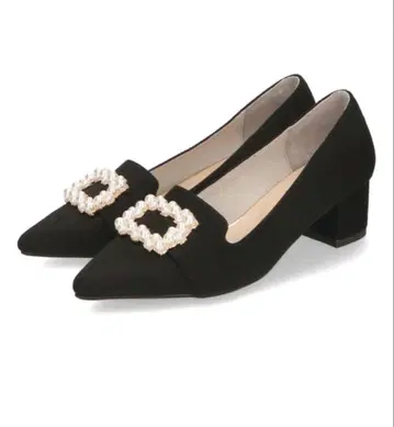 오리엔탈 트래픽 펄 모티브 힐 오페라 펌프스 블랙