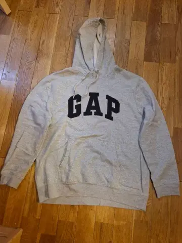 GAP 그레이 후드 부착 후드티