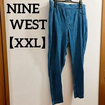 NINE WEST [ XXL ] 슬림핏 데님 팬츠 파랑 심플 데님