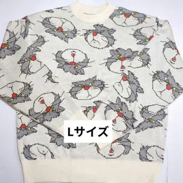 디즈니 아베일 크리스마스 루시퍼 니트 스웨터 L 사이즈