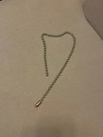 실버 골드 볼 체인 목걸이