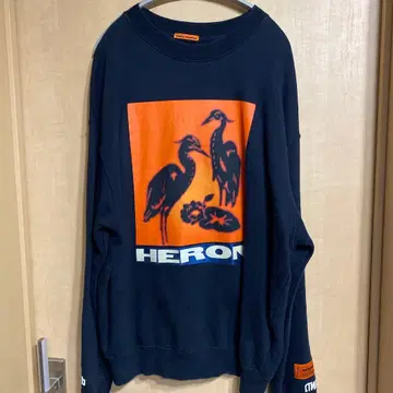 HERON PRESTON 크레인 그래픽 맨투맨