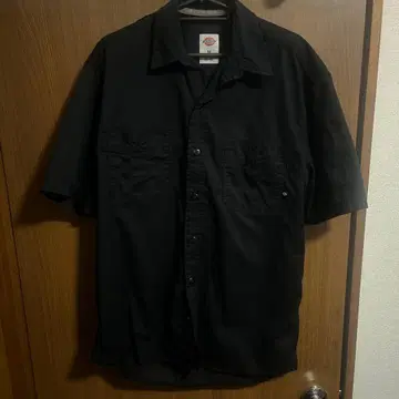 Dickies 블랙 반팔 워크 셔츠 USA 사이즈 M (XL 상당)