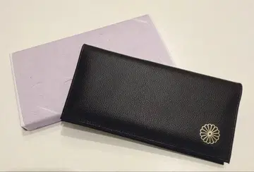 황궁 한정판 장지갑 금 판매점 천연 가죽 블랙 접이식 지갑