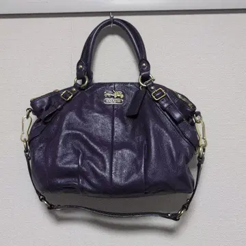 컨디션 최상 보라색 가죽 핸드백