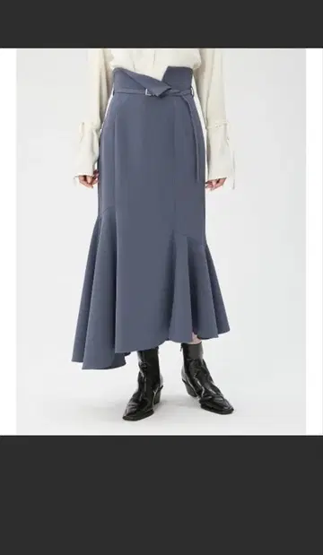 [ FRAY I.D 새상품 미사용 ] 비대칭 머메이드 스커트 0 사이즈