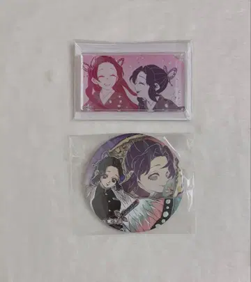 귀멸의 칼날 원화전 아크릴 키링 코쵸우 자매 컬렉션 캔뱃지 코쵸우 시노부