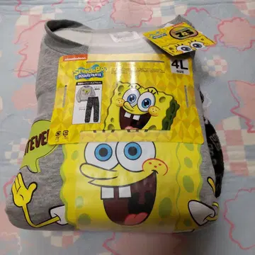 스펀지밥 룸웨어 파자마 보아 속기모 빅 사이즈 트레이닝복