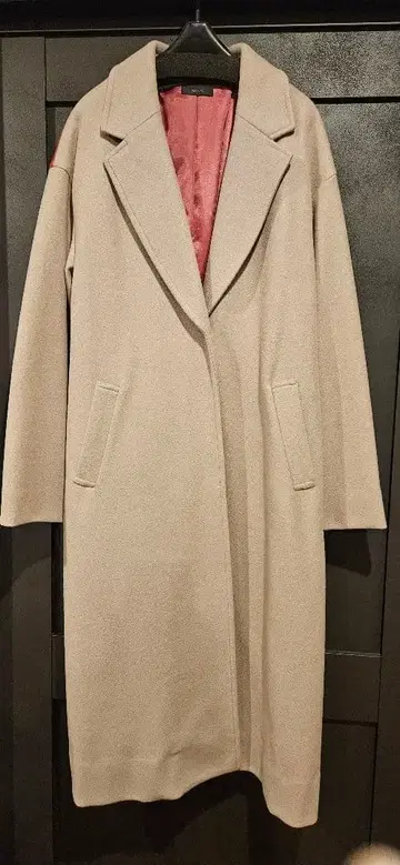 PASSIONE 체스터 코트 베이지 핑크