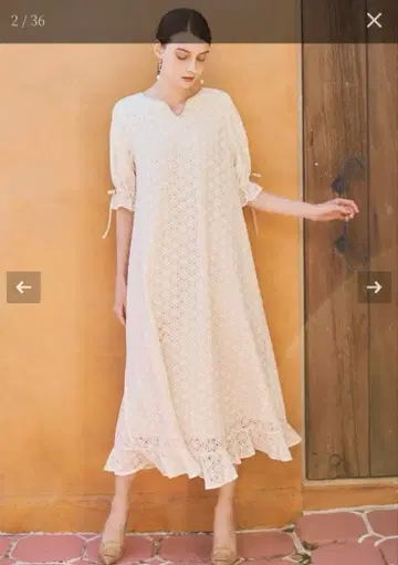 efla 에프라 키넥 레이스 롱 원피스 원피스