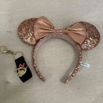 미니 핑크 스팽글 머리띠