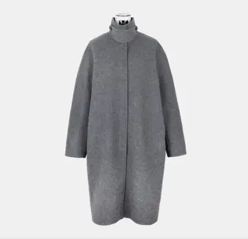 yonfa 코쿤 롱 리버 코트 차콜 그레이 yonfa