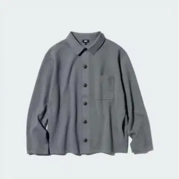UNIQLO 밀라노 리브 셔츠 가디건 그레이 S