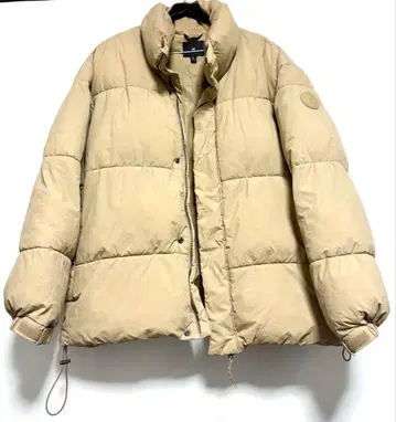 H&M 베이지 퀼팅 자켓 두꺼운 원단 따뜻한