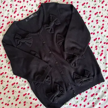 핑크하우스 2024 리본 포함 가디건 (미사용품)