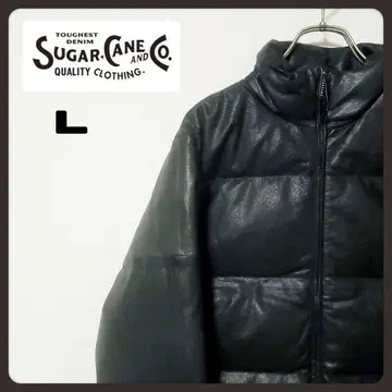 레어 Sugar Cane 슈가케인 가죽 다운 자켓
