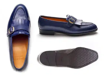 새상품! 정가 4.4만 Iugen 네이비 프린지 로퍼 사이즈 25.5cm