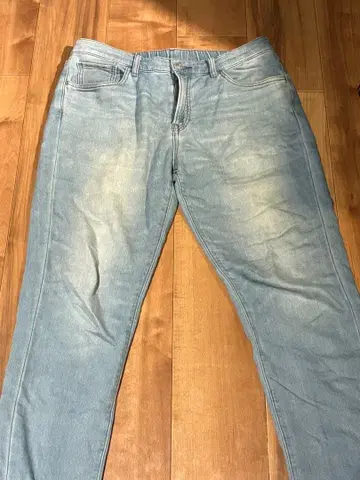 라이트 블루 데님 스트레이트 레그