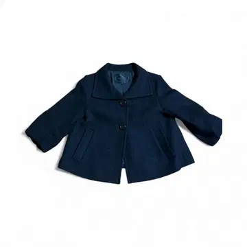 UNTITLED 블랙 울 숏코트 S 여성용 자켓 벌룬 소매