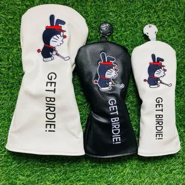 새상품 3세트 도라에몽 골프클럽헤드커버 1+3W+UT 화이트+블랙