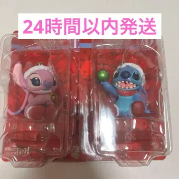 디즈니 해피 복권 크리스마스 오너먼트 스티치 엔젤 세트