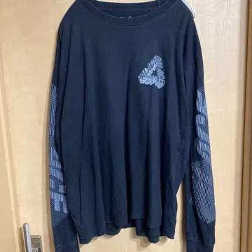 PALACE 블랙 롱 슬리브 T셔츠 L