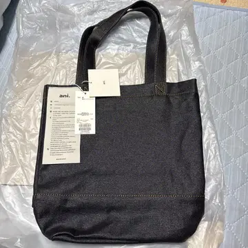 ani. 러버 코팅 데님 토트백 인디고