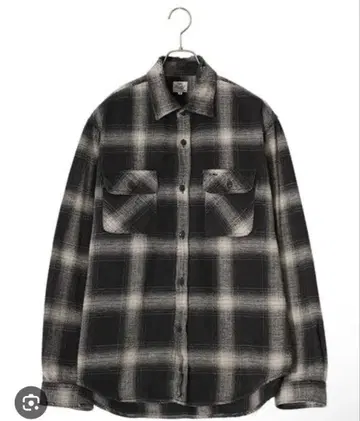 GOLD 동양 코튼 플란넬 셔츠 블랙