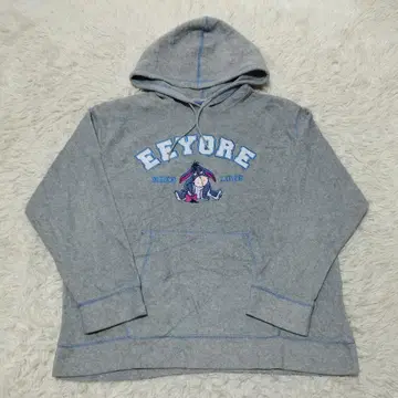 디즈니 후디 트레이닝복 L 라이트 그레이 이요르