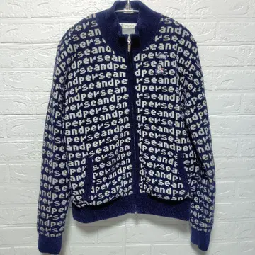 앤퍼시 방풍 올 로고 무늬 자켓 블루종 and per se 골프