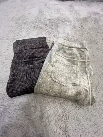 벨벳풍 캐주얼 팬츠 2색 세트