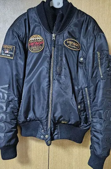 [ 인기 ] vanson 반손 MA-1 플라이트 자켓 레어 사이즈 XL