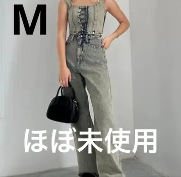 EMODA 셋업 데님 뷔스티에 청바지