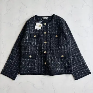 [택 포함] TORRAZZO DONNA 트위드 노카라 자켓