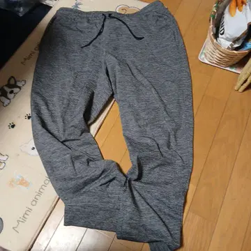 그레이 스웨트 팬츠 드로우 스트링 포함