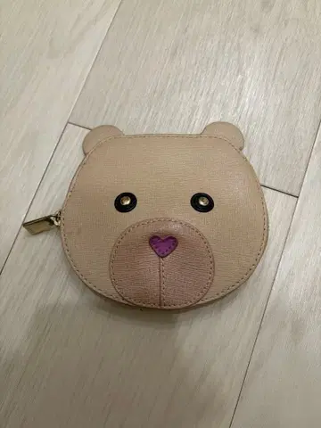 FURLA 곰 모양 코인 케이스 베이지