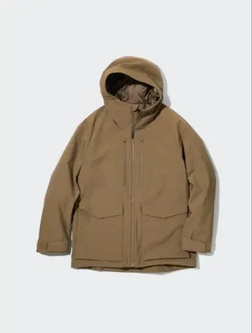 유니클로 하이브리드 다운 후드티 L