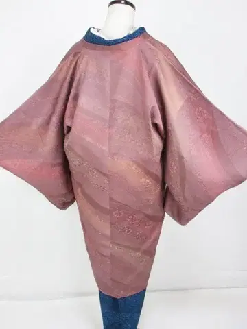 신중고품! 새상품급*흐림*사선 라인이 모던*롱 코트*100cm*화장66