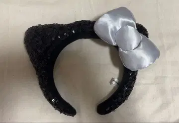 USJ 유니버셜 머리띠 키티 블랙 스팽글