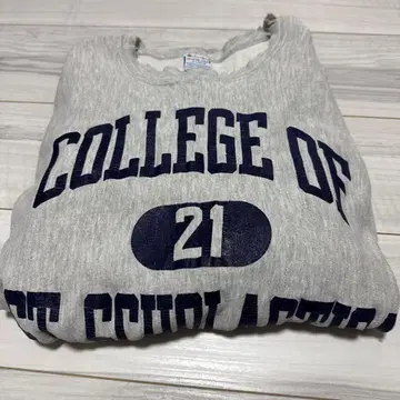 Champion 90s 리버스 위브 USA제 그레이 칼리지 맨투맨