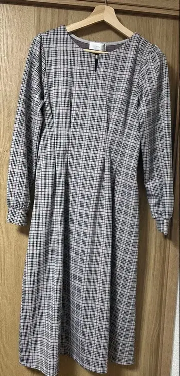 인덱스 체크 무늬 원피스 36