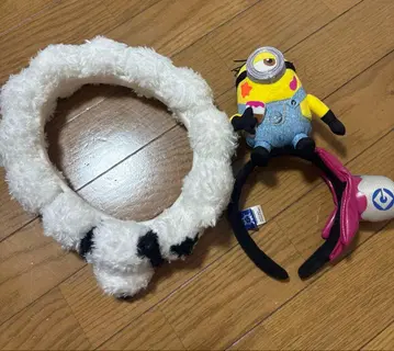 USJ 머리띠 미니언과 스누피 세트