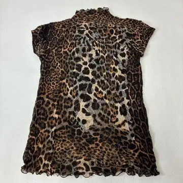 이타리야 레오파드 무늬 디자인 반팔 장식 포함 9호