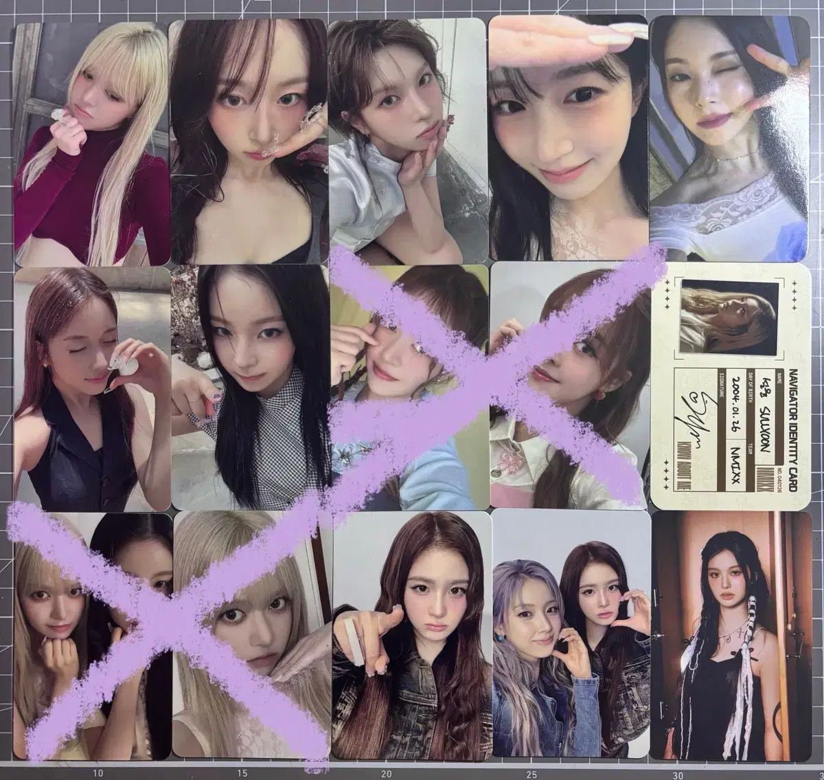 Nmixx Lily Haewon Sullyoon Bae Jiwoo Kyujin photocard album unreleased photocard wts