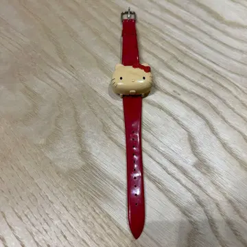 쇼와 레어 헬로키티 손목시계 사진 넣는 곳 포함